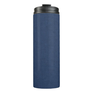 Blue Jeans Fabric Thermal Tumbler