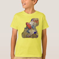 Blue Jeans Frog Kids V-neck T-shirt
