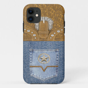 "Blue Jeans & Leather" Western IPhone 5 Case