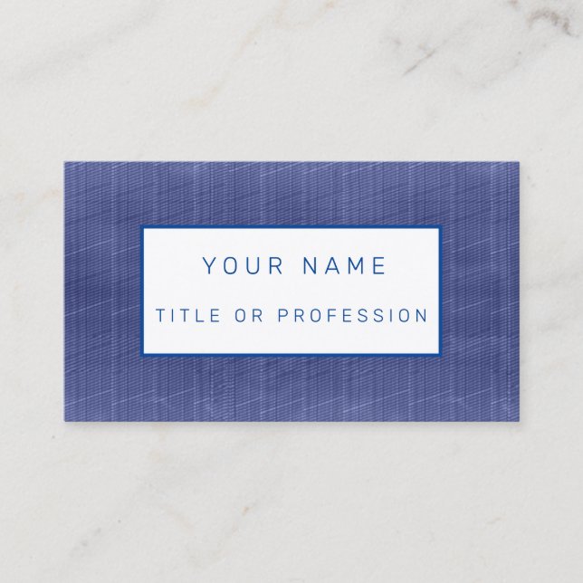 Blue Jeans Luxury Business Card (Front)