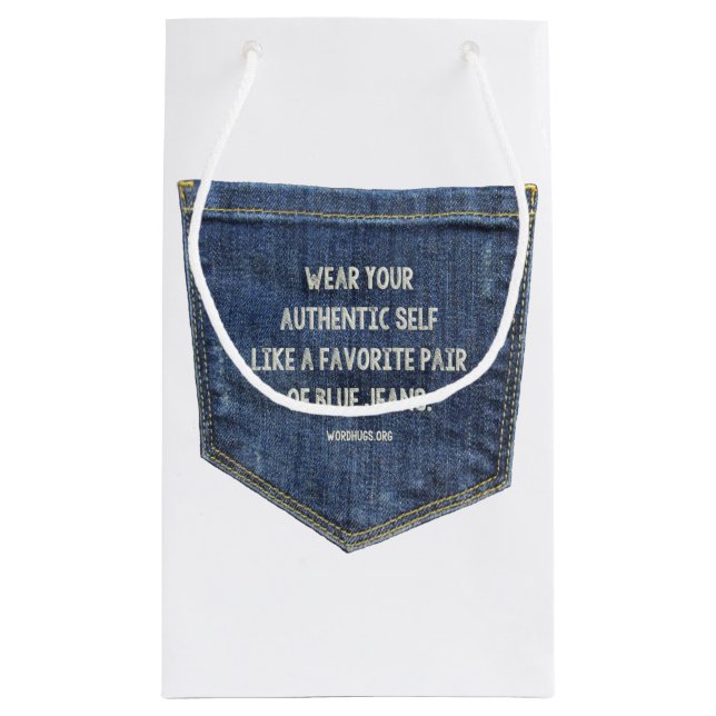 Blue Jeans Small Gift Bag (Back)