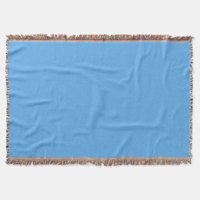  Blue jeans (solid colour)  Throw Blanket (Front)