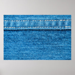 Blue jeans texture background. poster