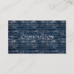 Blue Jeans Wood Minimalism Stylist  Vip Business Card