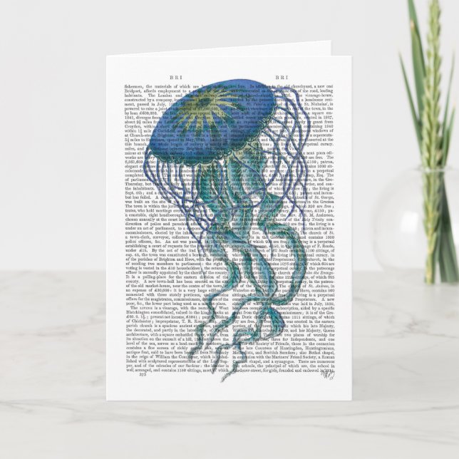 Blue Jellyfish Card (Front)