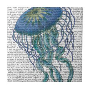 Blue Jellyfish Ceramic Tile
