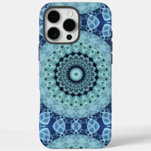 Blue Jellyfish Mandala Ocean-Inspired Symmetry iPhone 16 Pro Max Case