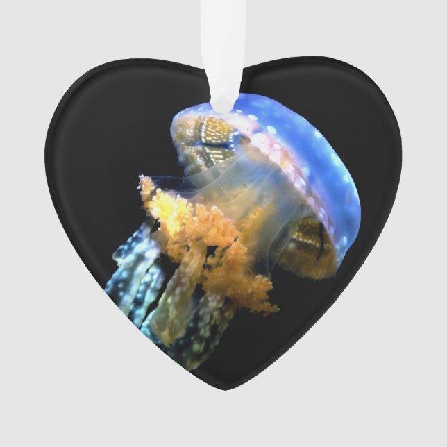 Blue Jellyfish Ornament (Front)