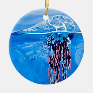 Blue Jellyfish Ornament
