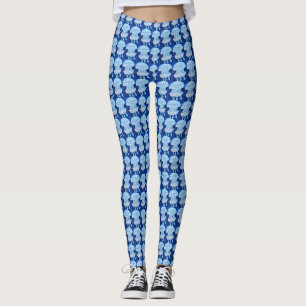 Blue Jellyfish Painting Leggings