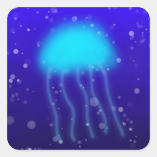 Blue Jellyfish Sticker