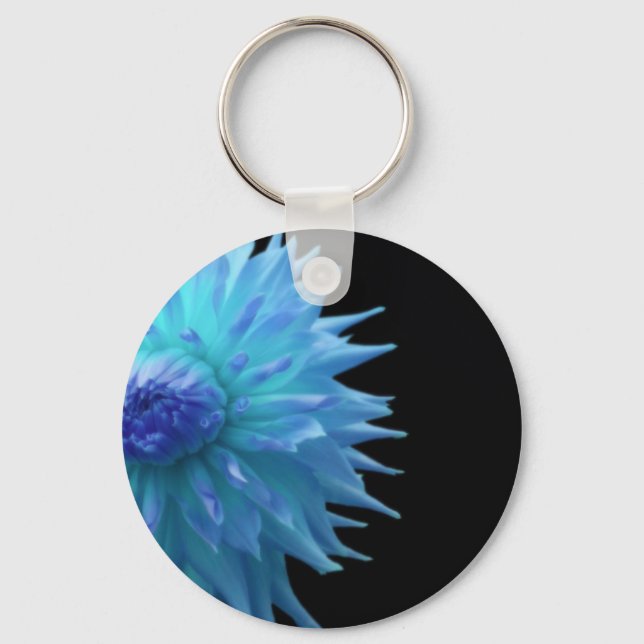 Blue Jennie On Black Key Chain (Front)