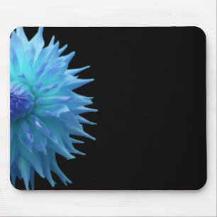 Blue Jennie On Black Mouse Pad