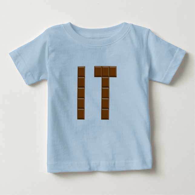 Blue jersey T-shirt Babies CHOCOLAT ITALY (Front)