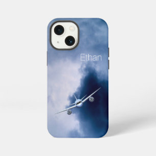 Blue Jet Plane in the Sky Pilot Aviation Xtreme iPhone Case