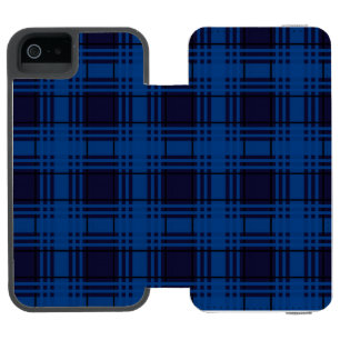 Blue Jewel Tartan Incipio Watson™ iPhone 5 Wallet Case