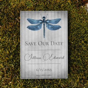 Blue Jewelled Dragonfly Save the Date Announcement