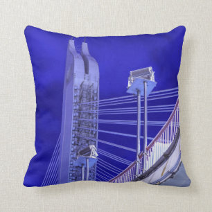 Blue Jiefang Bridge Cushion