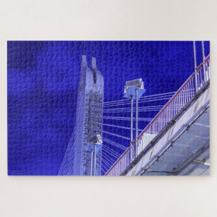 Blue Jiefang Bridge Jigsaw Puzzle