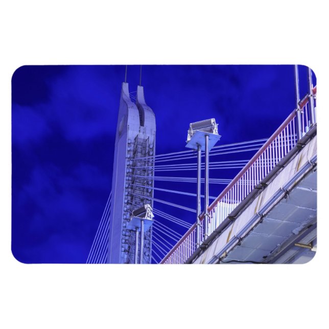 Blue Jiefang Bridge Magnet (Horizontal)
