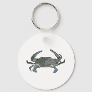 Blue "Jimmy" Crab Key Ring