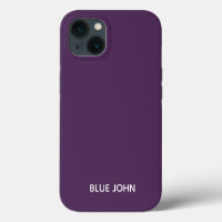 Blue John purple color name Case-Mate iPhone Case