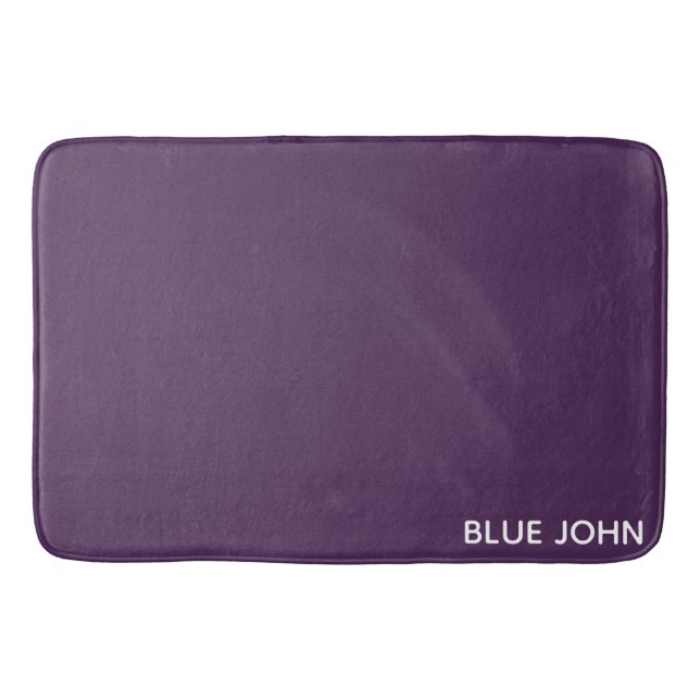 Blue John purple colour name Bath Mat (Front)