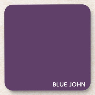 Blue John purple colour name Coaster