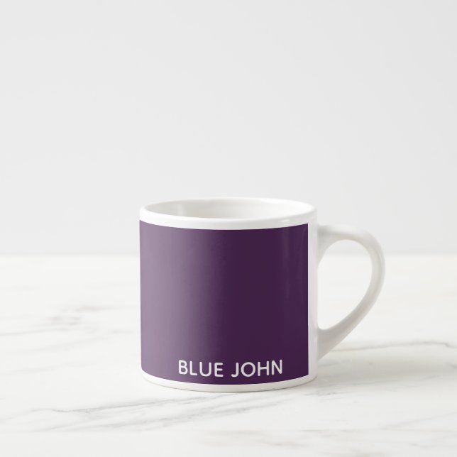 Blue John purple colour name Espresso Cup (Right)