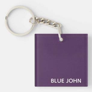 Blue John purple colour name Key Ring