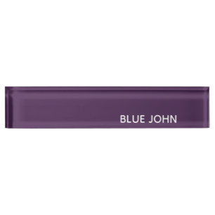 Blue John purple colour name Nameplate