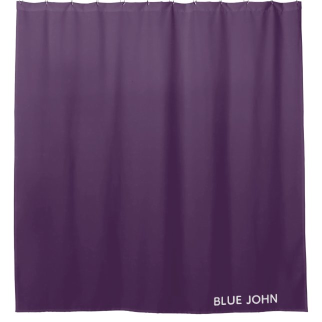 Blue John purple colour name Shower Curtain (Front)