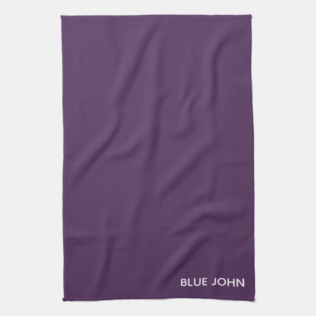 Blue John purple colour name Tea Towel (Vertical)