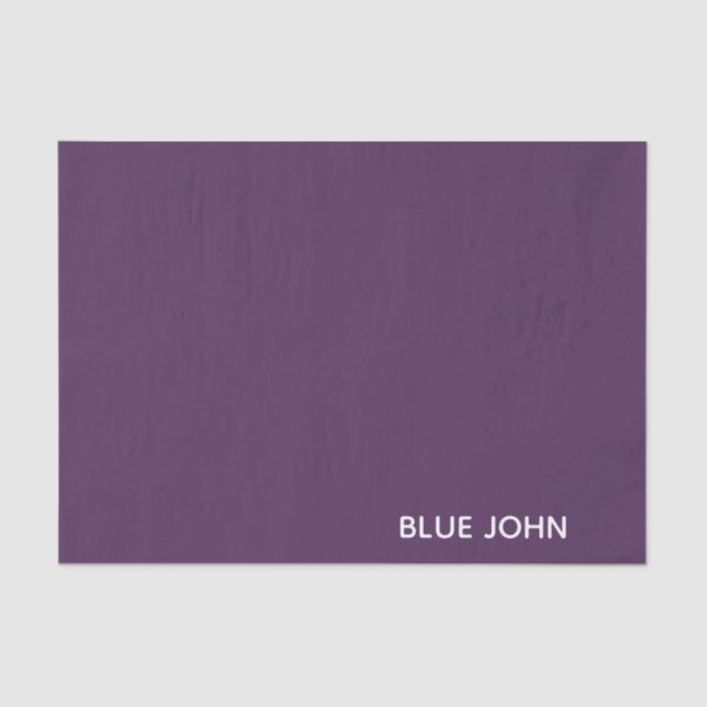Blue John purple colour name Tissue Paper (Front)