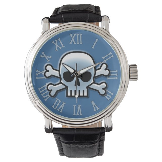 Blue Jolly Roger Watch (Front)