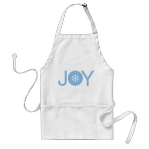 Blue Joy Christmas Apron