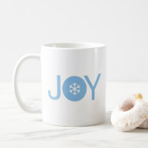 Blue Joy Christmas Coffee Mug