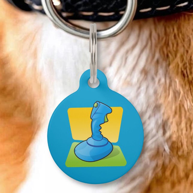 Blue Joystick Pet Tag (Creator Uploaded)
