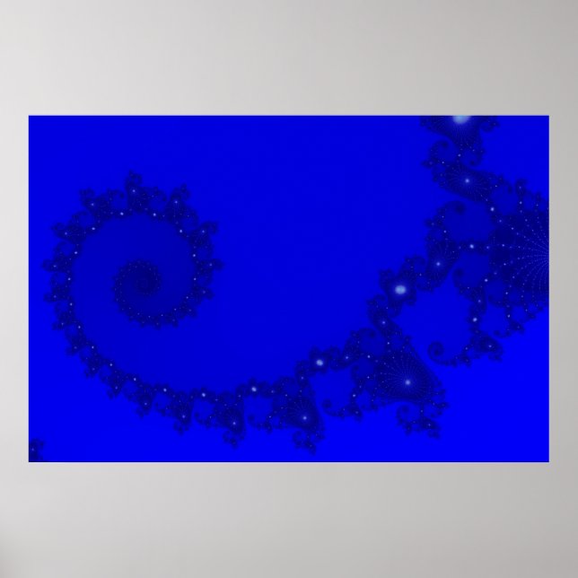 Blue Julia Spiral Poster (Front)