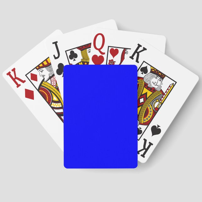 Blue JUMBO Playing Cards (Back)