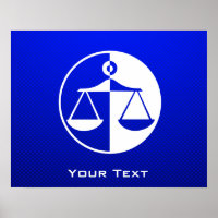 Blue Justice Scales