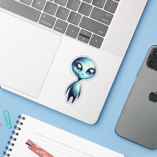 Blue Kawaii Alien