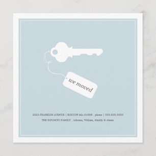 BLUE KEY AND TAG MOVING ANNOUNCEMENT