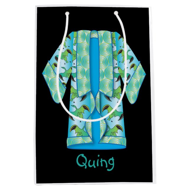 Blue Kimono Gift Bag (Front)