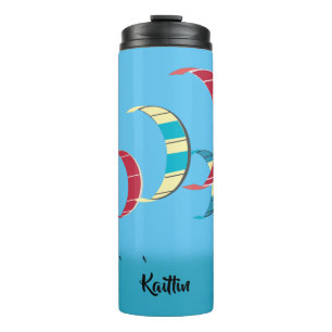 Blue Kiteboarding Design Thermal Tumbler