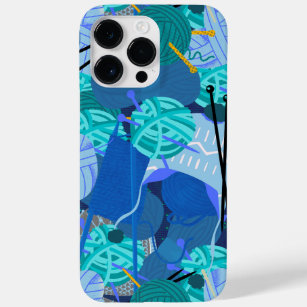 Blue Knit 1 Pearl 1 IPhone Case