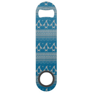 Blue Knitted Background