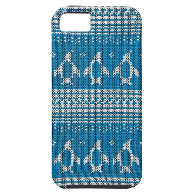 Blue Knitted Background Case-Mate iPhone Case (Back)