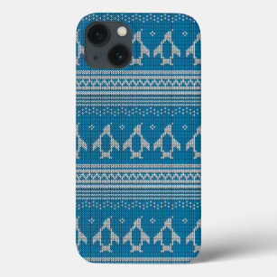 Blue Knitted Background iPhone 13 Case