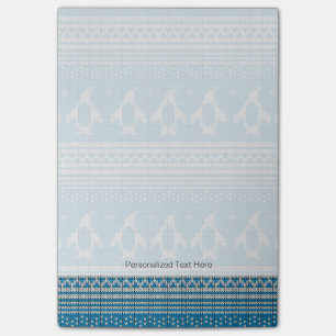 Blue Knitted Background Post-it Notes